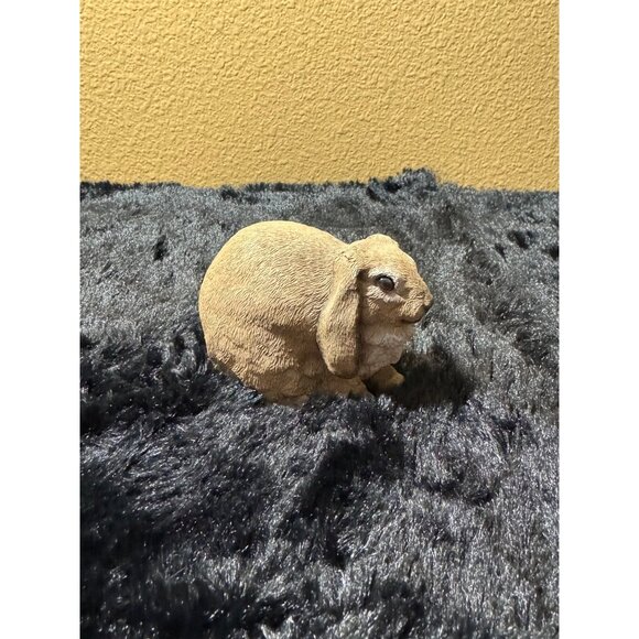 Vintage Stone Critter SC 548 Tan Ceramic Lop-Eared Rabbit Figurine  Easter - Picture 1 of 6